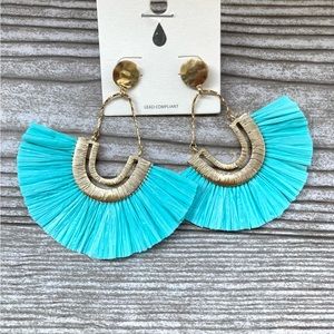 Blue & Gold Earrings